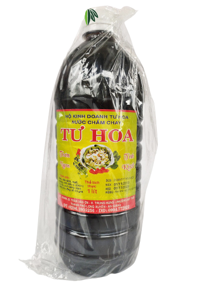 Nước mắm chay Tư Hoa 1 lít - Nước mắm gia truyền