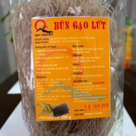 Bún gạo lứt 200g Chùa Long Hương Thầy Tuệ Hải sản xuất Thực Dưỡng Cao Cấp – KHÔNG CHẤT BẢO QUẢN - Thực phẩm chay sạch Chaysach.com