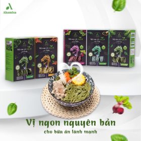 Mì tảo xoắn 240g. Giàu Vitamin A, Sắt, Canxi, Vitamin B1 - Thực phẩm chay sạch Chaysach.com