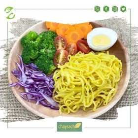 [240g] Mì củ nghệ cung cấp vitamin C, vitamin E, chất xơ, cải thiện hệ tiêu hoá. - Thực phẩm chay sạch Chaysach.com