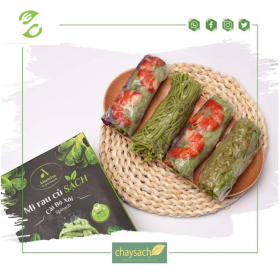 Mì cải bó xôi 240g, bổ sung Vitamin E, Sắt và Canxi giúp xương chắc khỏe, ngừa ung thư da. - Thực phẩm chay sạch Chaysach.com