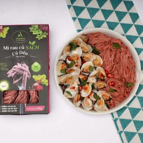 Mì củ dền 240g, cung cấp vintamin C, canxi, sắt, bổ sung chất xơ, cải thiện hệ tiêu hóa - Thực phẩm chay sạch Chaysach.com