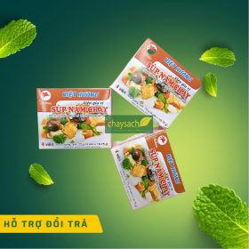 [ 75g] Gia vị cô đặc nấu súp nấm chay Việt Hương, gồm 4 viên - Thực phẩm chay sạch Chaysach.com