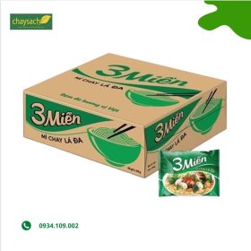 [ Thùng 30 gói ] Mì chay lá đa 3 Miền. Nấu nhanh, ăn ngon cho món chay đa dạng - Thực phẩm chay sạch Chaysach.com