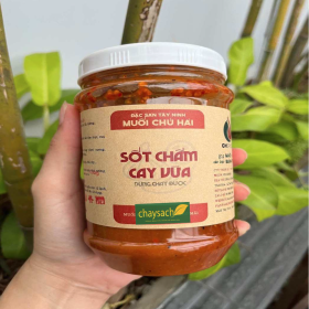 [500g] Sốt chấm chay Chú Hải ăn là nghiền, loại cay vừa - Thực phẩm chay sạch Chaysach.com