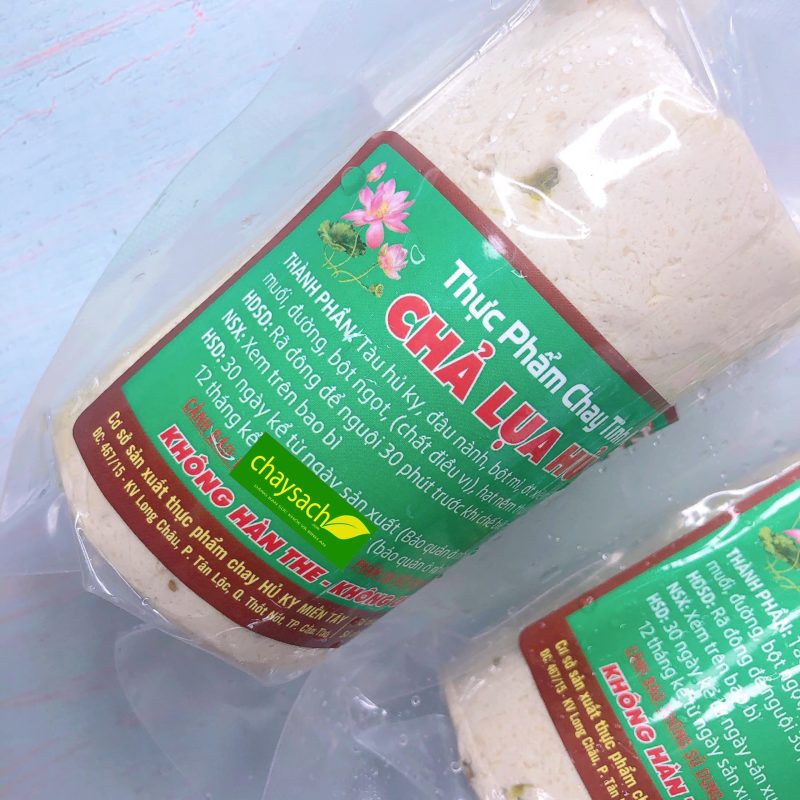 [250g] Chả lụa hủ ky ớt xiêm xanh chay | Thực Phẩm Thuần Chay Chaysach.com