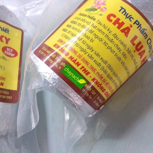 [250G] Chả lụa hủ ky chay, làm từ tàu hủ ky và đậu nành - ảnh 5
